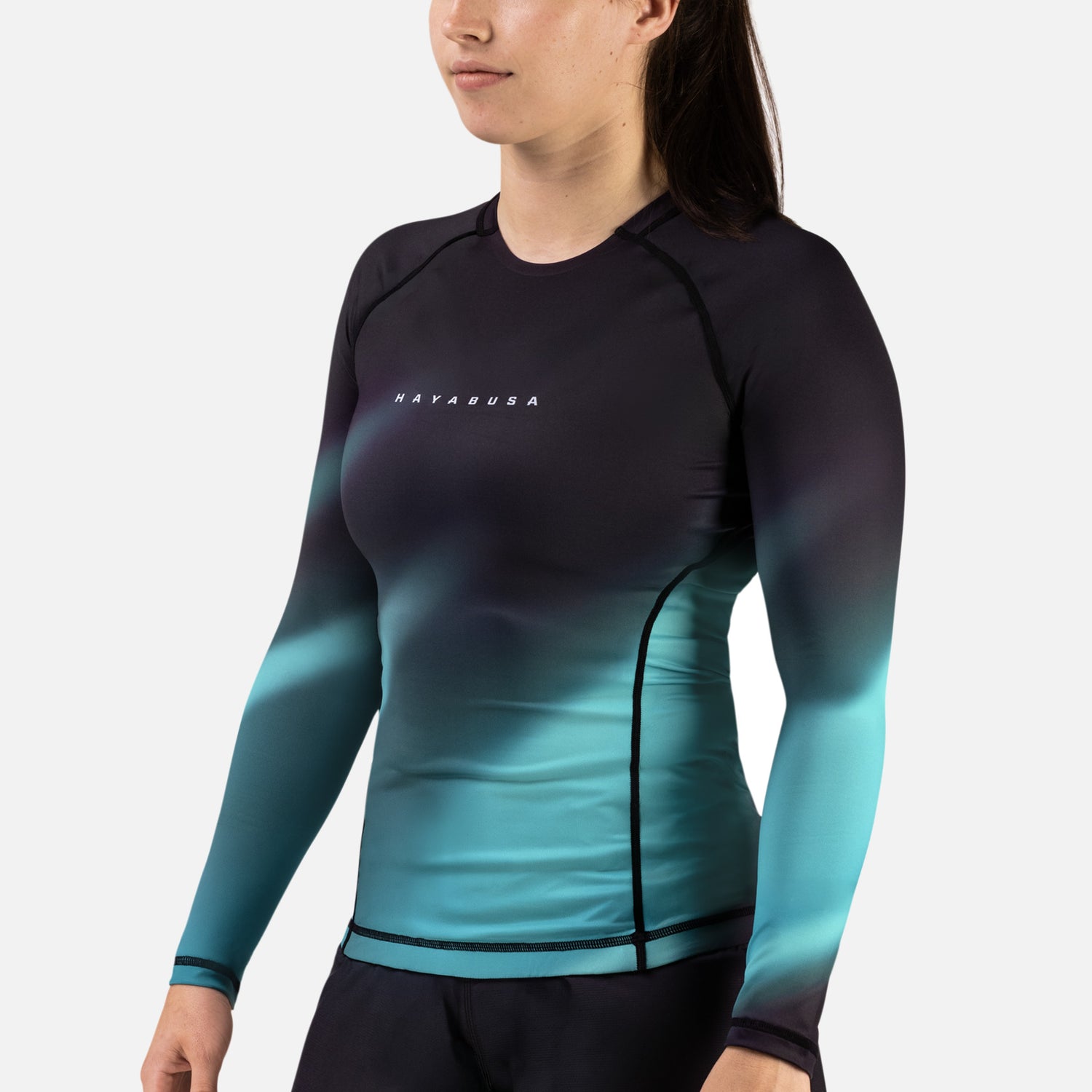 Rashguard Hayabusa Apex Nova Mangas Compridas Mulher - Turquesa