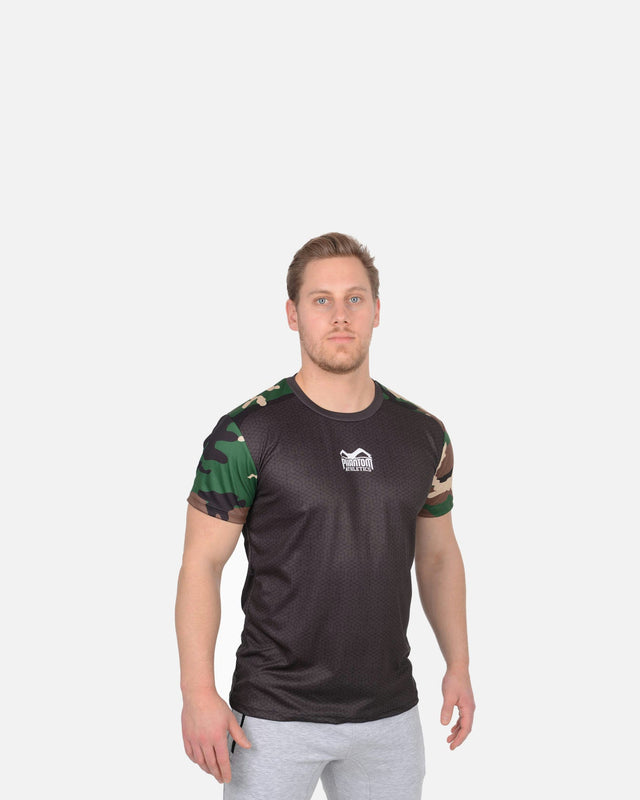 Tréninkové tričko Phantom Athletics EVO Camo – Woodland