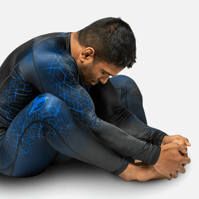 Pantaloncini a compressione Hayabusa Geo – Blu
