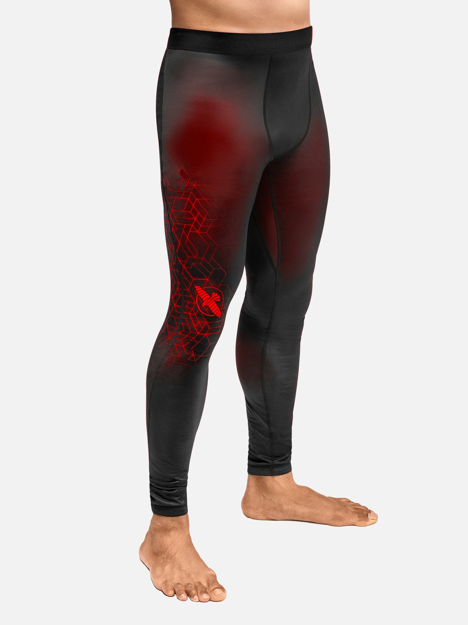 Hayabusa Kompressionsshorts Geo – Rot