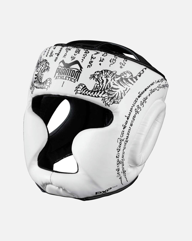 Casco da boxe Phantom Athletics Muay Thai – Bianco Gelo