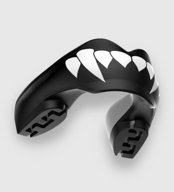 Protector bucal SafeJawz para brackets Dracula – Negro/Blanco
