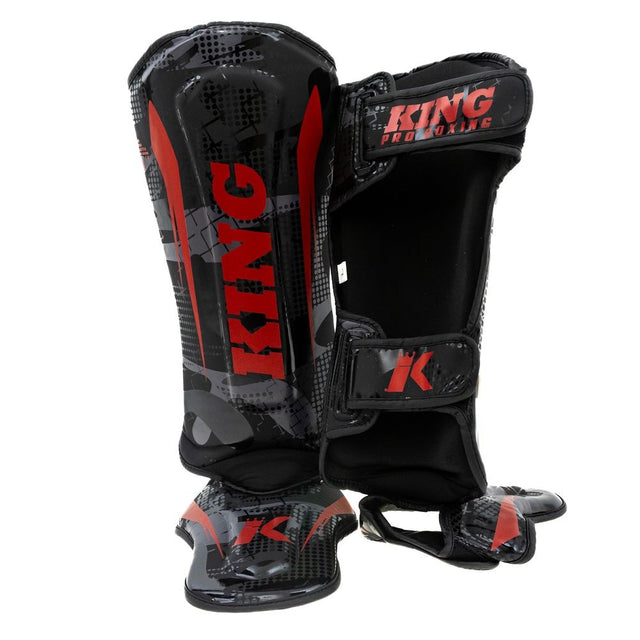 Tibiere King Pro Boxing Shogun – Negru/Roșu