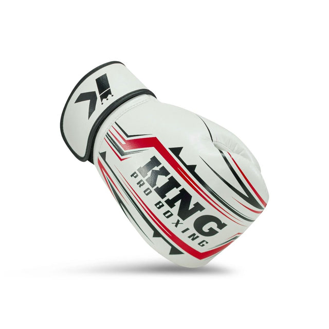 Luvas de boxe King Pro Boxing BG Spartan – Branco/Preto/Vermelho