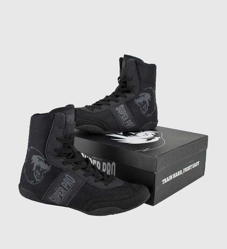 Boxerské boty Super Pro – Černé – Boxerské boty