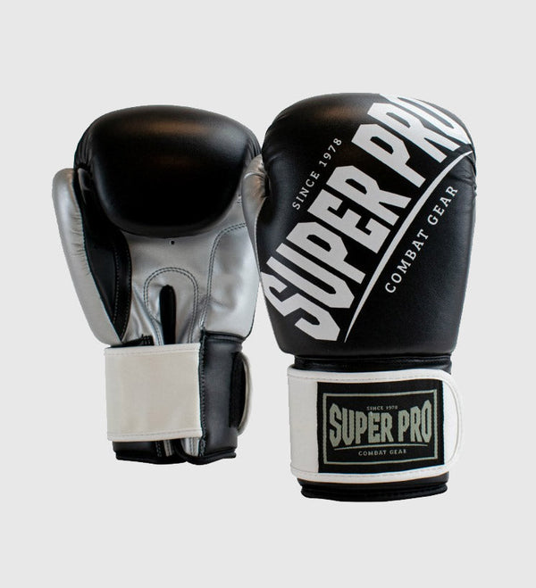 Super Pro Boxhandschuhe Rebel – Schwarz/Weiß