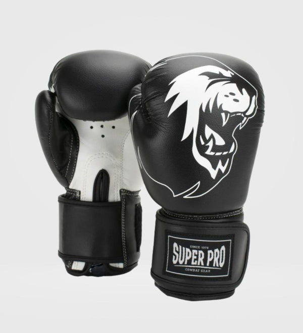 Super Pro Boxningshandskar Talent Barn - Svart/Vit