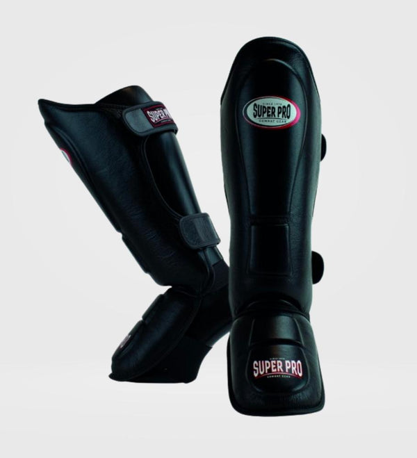 Tibiere Super Pro Thai Pro Piele – Negru