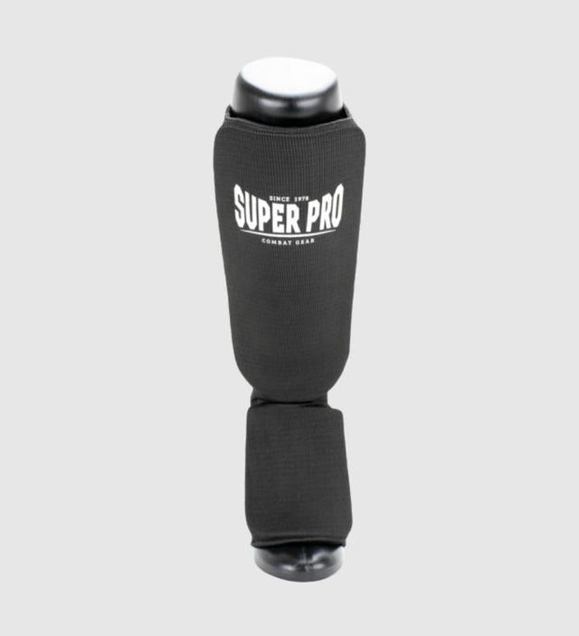 Espinillera Super Pro Defender – Negro/Blanco – Espinilleras