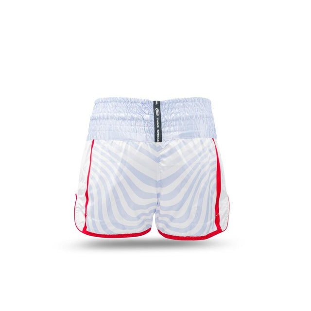 Twins Muay-Thai-Shorts TBT8 – Weiß/Rot