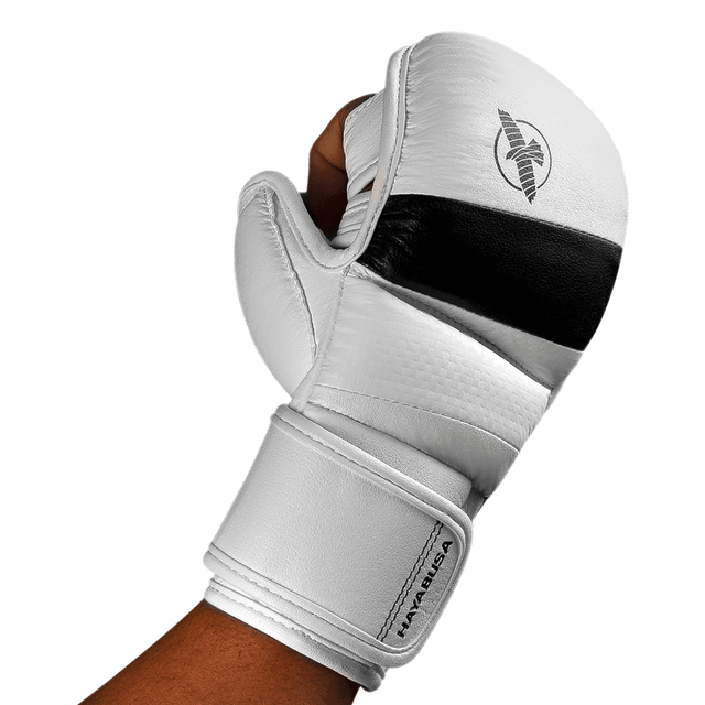 Gants de sparring MMA Hayabusa T3 Hybrid – Blanc/Noir