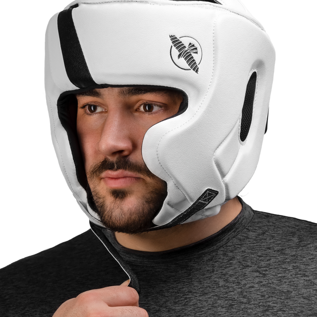 Cascos con protección de pómulos Hayabusa T3 – Blanco/Negro