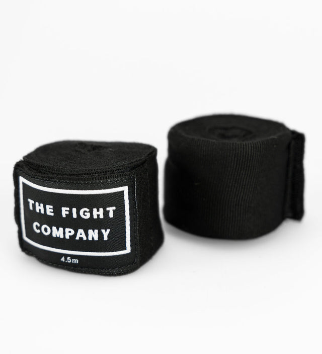 TFC Boksebandager Premium - Sort/Hvid - Håndbind