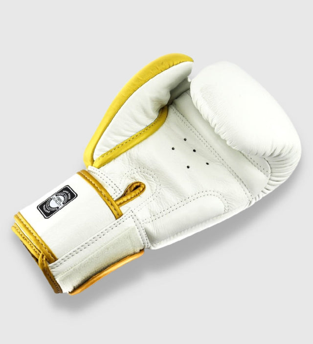 Luvas de boxe Twins BGVL 8 – Branco/Ouro – Luvas de boxe