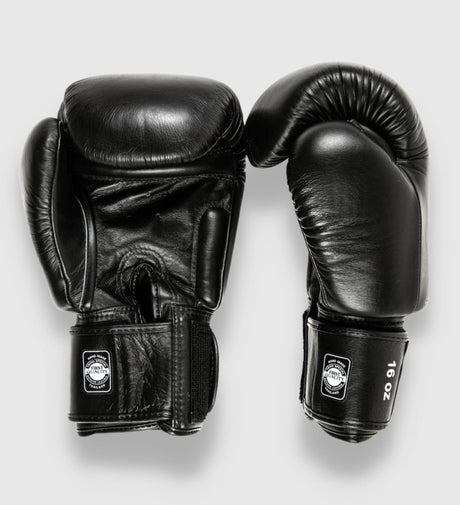 Twins Boxhandschuhe BGVL 8 – Schwarz/Schwarz – Boxhandschuhe