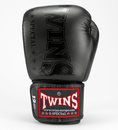Twins Boxhandschuhe BGVL 8 – Schwarz/Schwarz – Boxhandschuhe