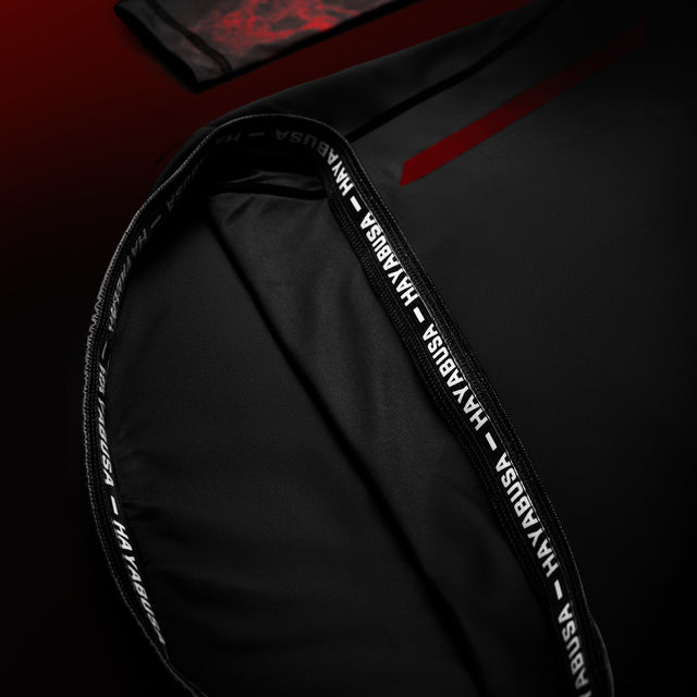 Rashguard Hayabusa x UFC BJJ Maniche Lunghe – Nero/Rosso
