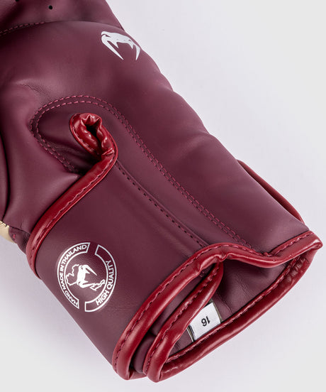 Guantoni da boxe Venum Elite – Borgogna/Oro