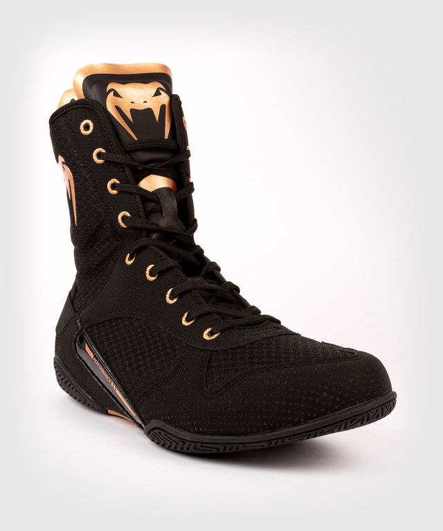 Botas de boxeo Venum Elite – Negro/Bronce – Botas de boxeo