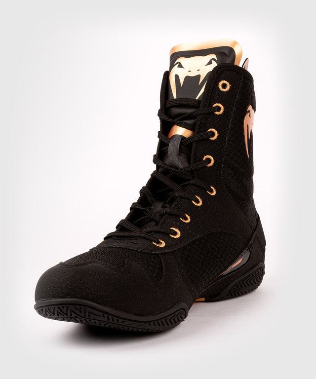 Botas de boxeo Venum Elite – Negro/Bronce – Botas de boxeo