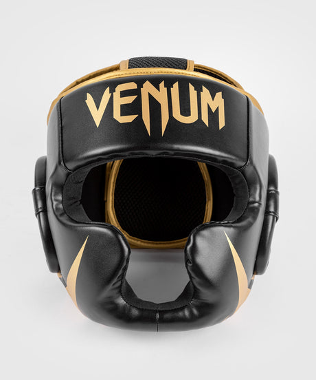 Casque de boxe Venum Challenger – Noir/Or – Casques de boxe