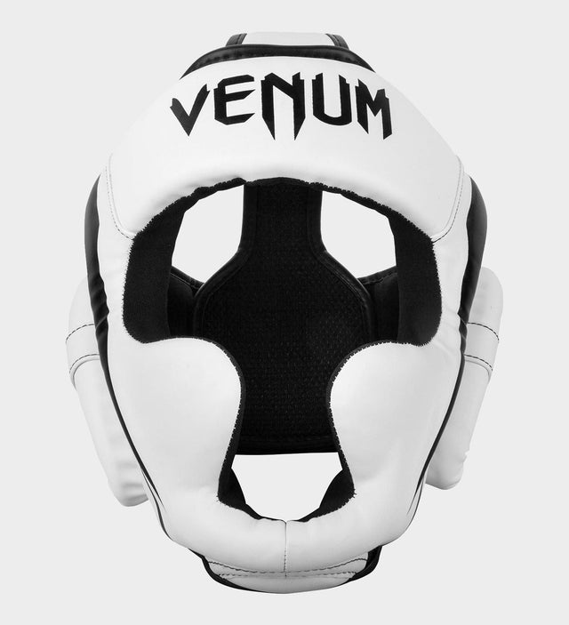 Căști de box Venum Elite – Alb/Negru – Căști de box