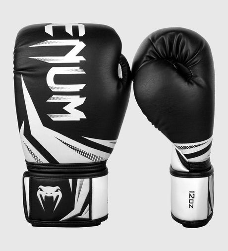 Mănuși de box Venum Challenger 3.0 – Negru/Alb – Mănuși de box