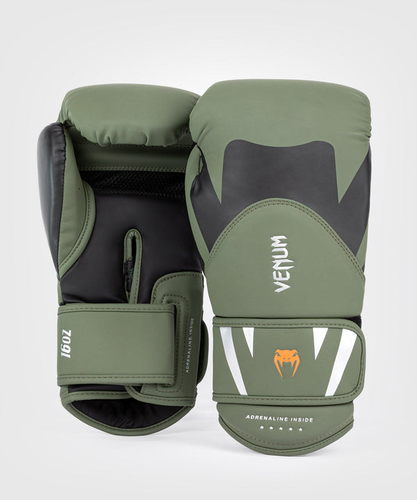 Venum Challenger 4.0 Boxing Gloves - Khaki Green/Black