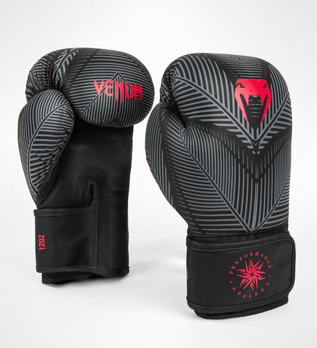 Venum Boxhandschuhe Phantom – Schwarz/Grau/Rot – Boxhandschuhe