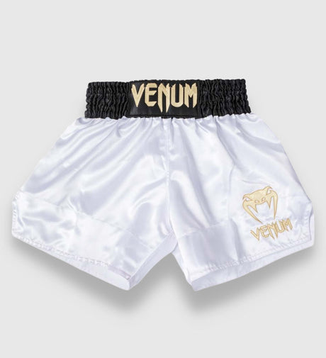 Venum Kickboxningsshorts Classic 2.0 – Vit/Svart/Guld – Shorts