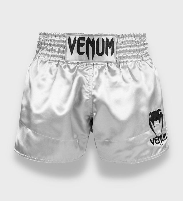 Pantaloncini Kickboxing Venum Classic – Argento/Nero