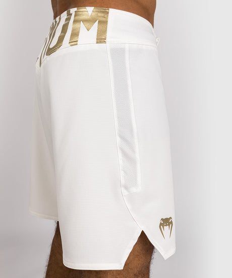Venum MMA Shorts Light 5.0 - White/Gold - MMA shorts