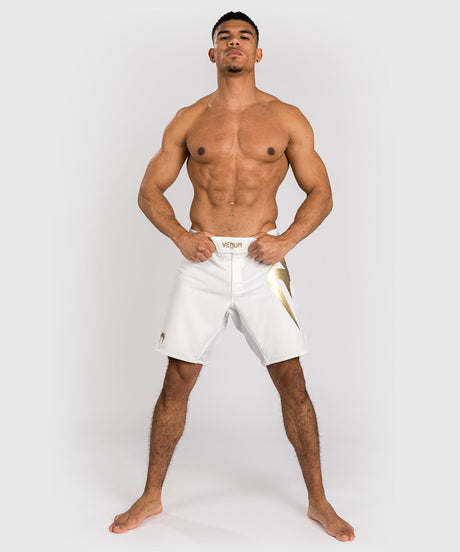 Venum MMA Shorts Light 5.0 - White/Gold - MMA shorts
