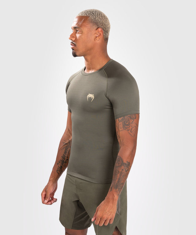 Rashguard Venum Contender Mâneci Scurte – Kaki Verde – Rashguard
