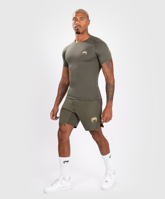 Rashguard Venum Contender Mâneci Scurte – Kaki Verde – Rashguard