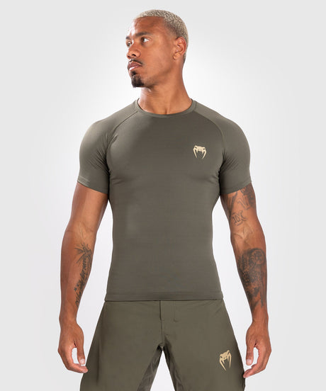 Rashguard Venum Contender Krótki Rękaw – Khaki Zielony