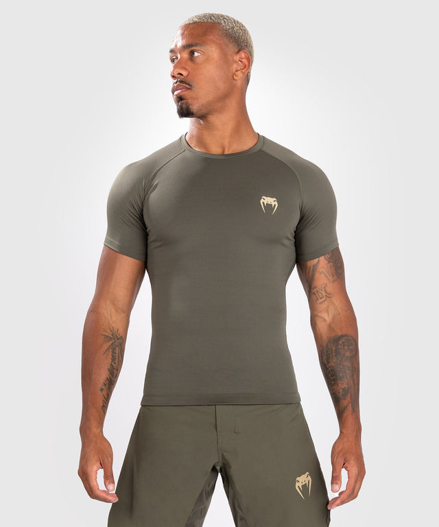 Rashguard Venum Contender Mâneci Scurte – Kaki Verde – Rashguard
