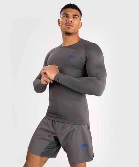 Rashguard Venum Contender Mâneci Lungi – Gri/Albastru – Rashguard