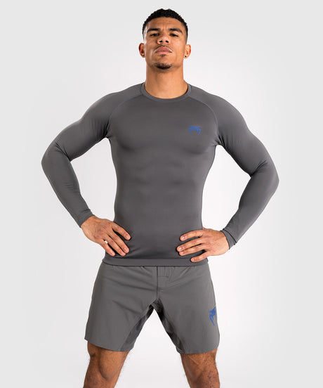 Rashguard Venum Contender Mâneci Lungi – Gri/Albastru – Rashguard