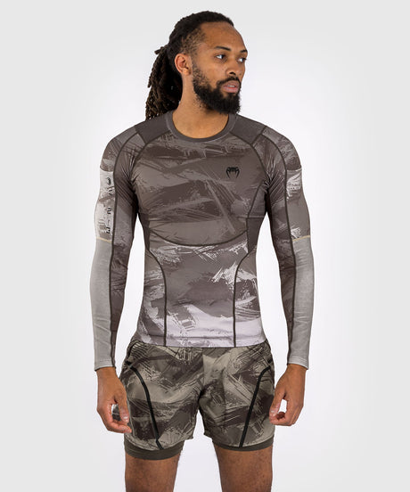 Rashguard Venum Electron 3.0 z długimi rękawami – Piaskowy – Rashguard