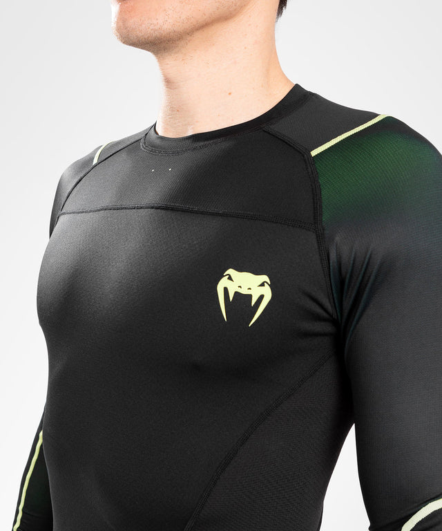 Venum Rashguard Fusion 2.0 Manches longues – Noir/Jaune – Rashguard