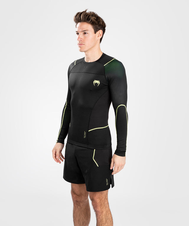 Venum Rashguard Fusion 2.0 Manches longues – Noir/Jaune – Rashguard