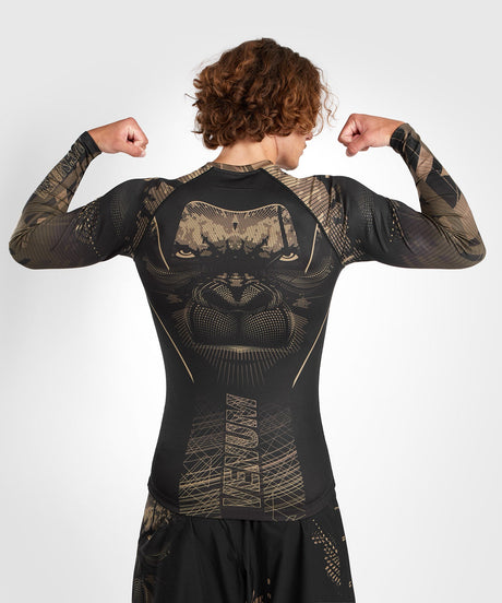 Rashguard Venum Gorilla Jungle Mâneci Lungi – Negru/Maro
