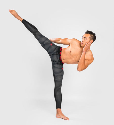 Venum Spats Phantom - Negro/Gris/Rojo - Spats