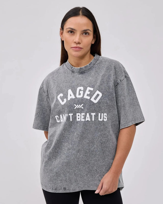 Caged Club T-shirt – Cinzento desbotado